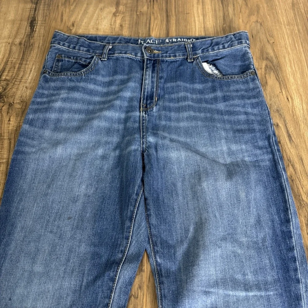 Children's‎ Place Straight Fit  Boys Jeans Size 16 Light Wash Blue